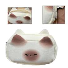 1pc Cute French Toast Shaped Large Capacity Pencil Case/Stationery Pouch For Students