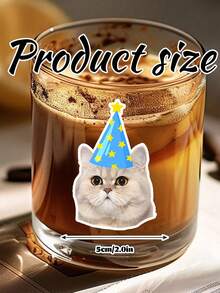 12/24/56pcs Custom Personalized Birthday Hat Photo Stickers, Personalized Stickers, Facial Stickers, Custom Logo Stickers, Birthday Party Photo Stickers, Party Sponsorship, Water Bottles, Laptop Stickers, Multi-Purpose Party Stickers, Back To School Self-Adhesive Stickers - Multicolor - View 5