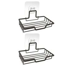 1/2 Pcs Bathroom Punch-Free Soap Rack, Bathroom Sink Storage Rack, Wall-Mounted Household Soap Net, Drain-Free Drilling Soap Box, Bathroom Drain Storage Rack, Wall-Mounted Soap Rack, Bathroom, Kitchen Storage