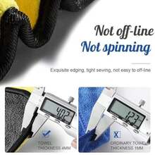 超细纤维汽车毛巾 3 件装 500 GSM 抛光清洁家居、汽车和摩托车 - 10 X 10 英寸（25x25 厘米） - 彩色 - 查看 3