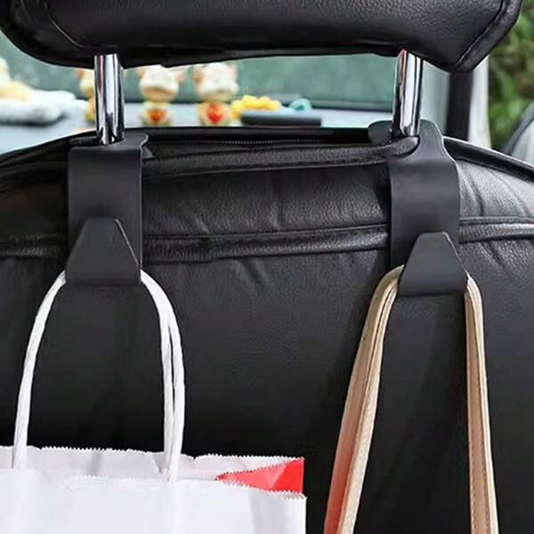 10 piezas Ganchos multifuncionales para asiento de coche, ganchos ocultos para respaldo, ganchos pequeños creativos para coche para organizar y almacenar artículos de mujer, esenciales de viaje y artículos para dormitorio