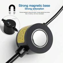 1pc White Abs Material Usb Led Sewing Machine Light With Strong Magnetic Base, Flexible Gooseneck And 30 Led Beads (6w) For Sewing Machine, Workbench And Industrial Straight Stitch Sewing Machine