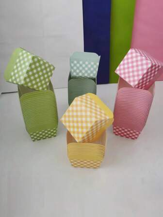 One Pack Of Ten Cakes Muffin Paper Cups Air Fryer Baking Bread High Temperature Resistant Cake Box Serving Box Suitable For Birthday Parties