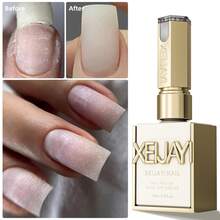 XEIJAYI 2pcs 15ml Fiber Rubber Base Gel Nail Polish Starter Pure Soak Off No Wipe Nail Gel Polish Suitable For Home Manicure DIY - 無色 - 查看 3
