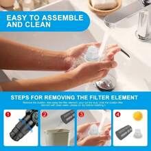 1 pièce Aspirateur portable, Succion puissante 3500Pa, Batterie Lithium-Ion 2000mAh, Convient pour la voiture, la maison et le bureau
