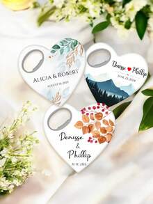 Customizable Wedding Favor, Bottle Cap Magnet, Customized Bottle Cap Magnet And Packaging Box, Wedding Magnet, Bottle Cap Magnet, Wedding Favor, Wedding Thank You Favor, Customized Wedding Favor, Personalized Bottle Cap Magnet - Multicolor - View 11