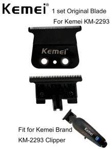 Kemei Pièce de rechange de lame d'origine Kemei KM-2293 KM-2293 Tête de coupe-cheveux à lame en forme de T de 0 mm Pièce d'origine pour accessoires KM-2293
