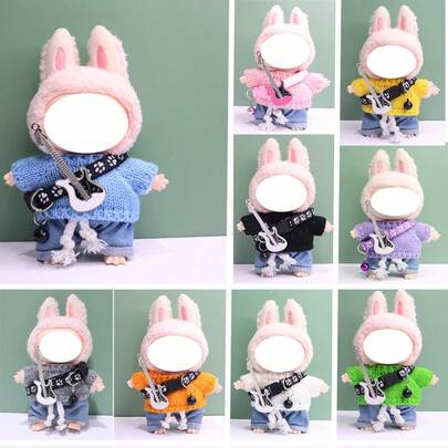 3 件套服装（不含娃娃）适合 17 厘米娃娃衣服/服饰配件、衣服、配饰