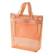 Portable Storage Bag, Travel Toiletry Bag, Large Capacity Shopping Bag, Outdoor Mesh Beach Storage Bag