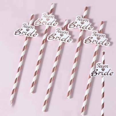 Bride Tribe Straws (6/24 Pcs) – Bride Fun & Festive Party Straws For Bachelorette Parties, Bridal Showers & Hen Nights & Wedding Celebrations!
