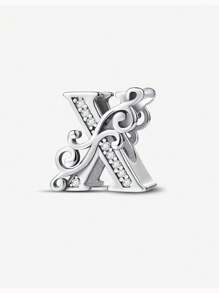1 PC Vine Letters Beads Pendant Charm Pendant Ball Suitable For Bracelets DIY Women's Jewelry