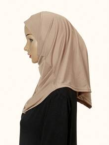 1 件女士水晶亚麻褶皱多功能头巾，透气围巾头带适合日常佩戴 - 彩色 - 查看 9