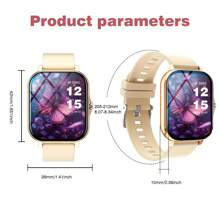 New 1.83 Inch Full Touch HD Fashion Smart Watch With (Dial, Answer) Wireless Call Function, Massive Watch Faces, Exercise Monitoring, Message Reminder View, Multiple App Reminders, Suitable For Android And IOS Phones, A Perfect Gift For Men And Women