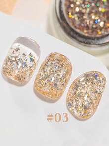 2026 New Colorful Starry Rhinestone Gel Nail Polish 12ml, Fashionable Spring/Summer Transparent Blue, Green, Yellow Glitter Magnetic Manicure Set, Includes Base Coat And Top Coat, Requires UV Lamp, Virus-Free Holographic Transparent Colors, Suitable For Work/Commute/Date, 8-Color Hot Selling Set, Salon-Level Long-Lasting 28 Days, Nail Art Design - Nhiều màu - Xem 12