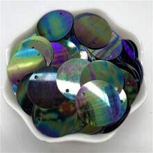 200 szt. 20 mm płaskie okrągłe cekiny z 1 otworem bocznym PVC płaskie okrągłe luźne cekiny paillettes szycie rękodzieło DIY ślubny wisiorek