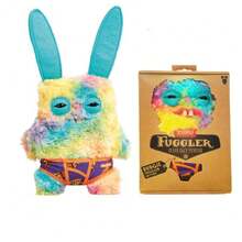 Spin Master Spin Master Muñeca de peluche traviesa de ZURU de 7", muñeca con dientes graciosos, regalo único para el cumpleaños de amigos, muñeca de moda - Serie de ropa interior FUGGLER Monstruo Conejo Loco 15723 - Ver 7