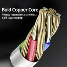 Cable USB a Tipo-C/Lightning de 66W, alta eficiencia y duradero con diseño de resorte, carga rápida compatible con 16 Pro Max/16 Pro/16 Plus/16/15/14/13/12