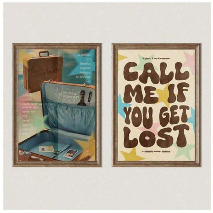 1PC Pop Music Movie Posters,If You Get Lost, Please Call Me. Music FestivalCanvas Prints, Decor,Fashion Canvas Wall Arts, Artwork Wall Painting For Gift, For Bedroom,Bathroom, Living Room, Wall Decor, Home And Dormitory Decoration (No Frame) - Multicolor - View 1