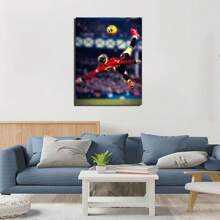 Set Of 1/3 Pcs Pop Wall Arts Posters, Football Player Posters, Soccer Legend, Soccer Star Wall Arts, Canvas Printing Posters, Modern Wall Decor, Stadium Living Room Bedroom Home Decoration Unframed-Style, Wall Art With Frame