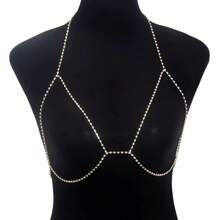 Rhinestone Chain Bra Crystal Body Chains For Women Necklace Sexy Bikini Nightclub