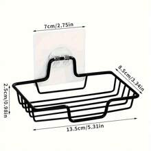 1/2 Pcs Bathroom Punch-Free Soap Rack, Bathroom Sink Storage Rack, Wall-Mounted Household Soap Net, Drain-Free Drilling Soap Box, Bathroom Drain Storage Rack, Wall-Mounted Soap Rack, Bathroom, Kitchen Storage