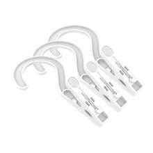 3pcs Inner Wear Clips With Built-In Hooks, Seamless, Windproof, Functional Clips For Home Use, 2-In-1 Thickened Clips For Hanging Clothes - Multicolor - View 9