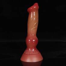 18cm Bunter langer magischer hündchenförmiger Monster Stick Silikon-Dildo, realistisch, tierähnlich, weich und glatt, hautfreundlich, geruchlos, ungiftig, Analdehner, unisex, manuelle Anus-Masturbator, Vagina-Stimulator, Erwachsenen-Erotikprodukte, Sexspielzeug für Anfänger, Frauen/Männer