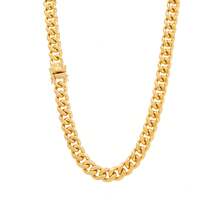 1pc Punk Style Stainless Steel Gold-Plated Silver Chain Necklace For Men, Suitable For Party, Holiday Gifts, And Stage Performance - NB1751 Necklace - View 16