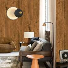 逼真木纹防水防油 PVC 自粘膜 - 厨房后挡板、台面、橱柜翻新贴纸、节日及全年装饰 DIY 家居装修、极简设计 | 自粘包装材料、木纹厨房配件 - 彩色 - 查看 4