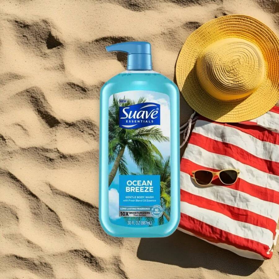 Suave Essentials Gentle Body Wash Ocean Breeze - 30 Fl Oz
