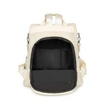 Fashionable Casual Backpack, Women's Tote Handbag, Large Capacity High-Quality PU Leather Material, Suitable For Outdoor, Travel, School