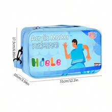 120 Farben/Set kreative professionelle gerade flüssige Acrylmarker mit automatischer Tintenkontrolle zur Verwendung für Felsen Malerei, Keramik, Holz, Leinwand, Glas, Stein, Stoff, Kartenherstellung, Kunstbedarf