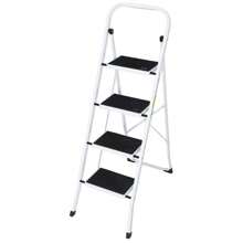 2/3/4/5 Step Ladder Step Stool Steel Folding Wide Anti-Slip Ladder Lightweight