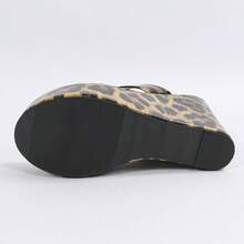 Damen Keilabsatz Sandaletten mit Riemen, Plateausohle, Große Größen offene Zehen Beach Pantoletten - Verschiedenfarbig - Übersicht 10