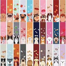 5 pièces/10 pièces/15 pièces/20 pièces/30 pièces Série de marque-pages de chien de dessin animé, matériel de papeterie DIY artistique simple, livraison aléatoire, différence de couleur par rapport à l'article physique, retour à l'école