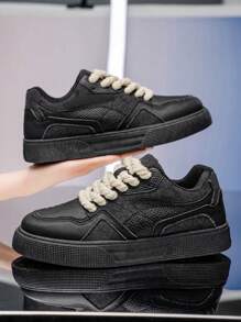 2025 Men's Plus Size Casual Sports Canvas Sneakers, Versatile Outdoor Commuting Shoes Suitable With Jeans, Fashionable &