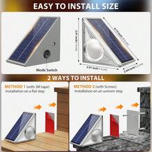 Solar Step Lights For Outside,10 Modes Lighting Solar Stair Lights Outdoor Waterproof IP67, Solar Deck Step Lights For Patio Deck Yard Porch Pathway Driveway Stair Garden Pool (12PACK) - Multicolor - View 7