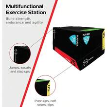 Plyometric Jump Box Calisthenics Equipment For Home Gym. Plyo Box For Strength Training And Aerobic Fitn Available In Small Medium And Large Sizes - ClearorTransparent - View 4