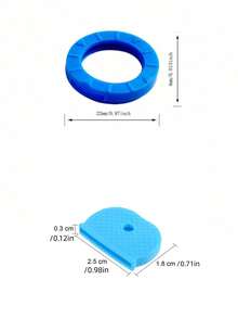 10/30/50 Pcs Solid Color Casual PVC Plastic Keychain Rings, Versatile Round/Flat Elastic Identification Rings, Multicolor, Suitable For All Seasons - Multicolor - View 5