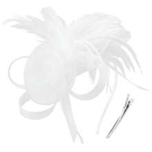 1 Pc Fascinator Hats Feather Flower Hair Clip Wedding Tea Party Kentucky Derby Headband For Girls And Women Fascinator Hat Halloween