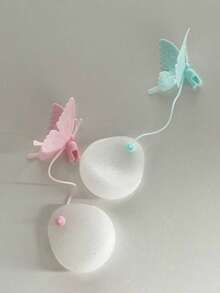 1 件蝴蝶形硅胶茶滤器 - 透明、可重复使用的散叶过滤器，适合家庭和餐厅使用，返校