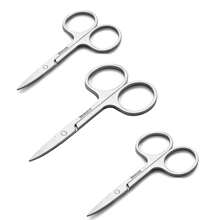 Men's And Women's Facial Hair Small Beauty Scissors - Eyebrow, Nose Hair, Beard, Beard, Eyelash, Ear Repair Kit - Children's And Students' Scissors For Safe Head Cutting