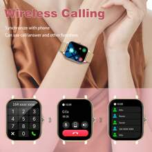 Smartwatch, Wireless Calling/Dialing, Multi-Sport Mode, Call Reminder And Rejection, Message Reminder View, Multiple App Reminders, Suitable For Men And Women, Outdoor Sports Watch, Custom Wallpaper, Suitable For Android/IOS