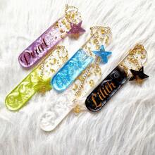 20pcs/Set Silicone Ball Pen And Rectangular Oval Shaped Bookmark Pendant Resin Mold, Resin Epoxy Mirror Jewelry Pendants Silicone Mold, DIY Handmade Stationery Crafts, Mixed Shape Pen Mold With Charm Decorations, Creative Gift Choice - Style - View 6