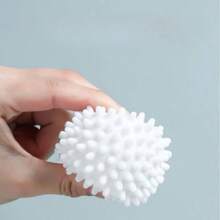 2PCS TPR Anti-Tangling Laundry Balls, Round Pure White Magic Cleaning Balls, Agitator Drum Washing Machine Cleaning, Decontamination And Anti-Tangling Clothes Balls