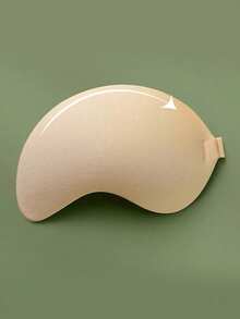 1件芒果形粘性胸罩，大码提拉丰胸，隐形无肩带，可重复使用，适合新娘穿着 - 杏色 - 查看 8