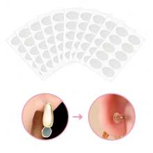 Shmian 200Pcs Clear Invisible Earlobes Protective Stickers For Stretched Ear Lobes And Relieve Strain From Heavy Earrings