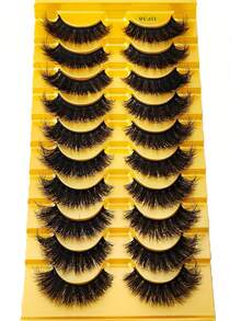 2 Box 20 Pairs False Fluffy Russian Strip Lashes 3D Fake Lashes Makeup Messy False Eyelashes Fluffy Thick Lashes 8D Volume D Curly Fake Eyelashes - 2 hộp DF38 - Xem 6