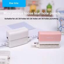 Notebook Scrapbook Diary Binding 6-Hole Paper Punch Handheld Metal Hole Puncher For A4 A5 B5,Back To School,School Supplies - One-size - View 9