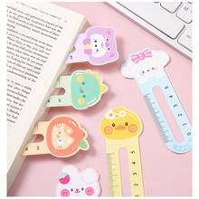 50pcs Cute Animal Bookmark Ruler, Reading Bookmarks, Drawing Measuring Ruler, 10 Styles Teacher Rewards Bookmarks Student Animal Party Favors, School Supplies, Kawaii Stationery, Back To School - Multicolor - View 5